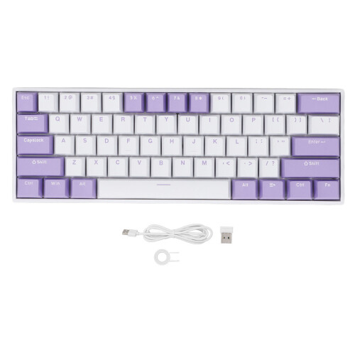 61-Key RGB Mechanical Keyboard Red Switch 2.4G