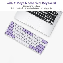 60% 61-Key Wireless Mechanical Keyboard 2.4G