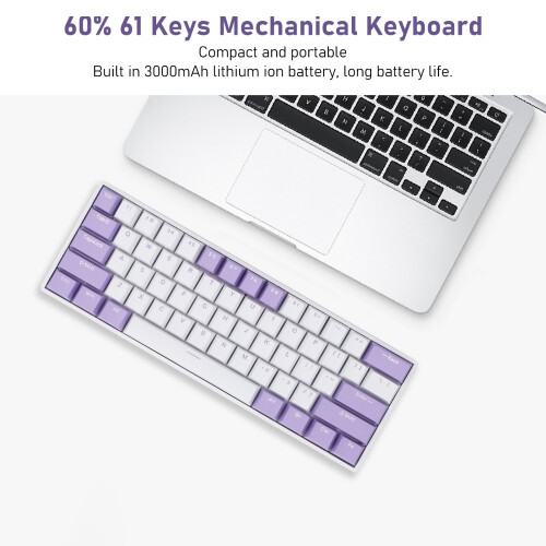 60% 61-Key Wireless Mechanical Keyboard 2.4G