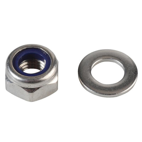 Forgefix Forgefix Hexagonal Nuts With Nylon Inserts, S/s 1