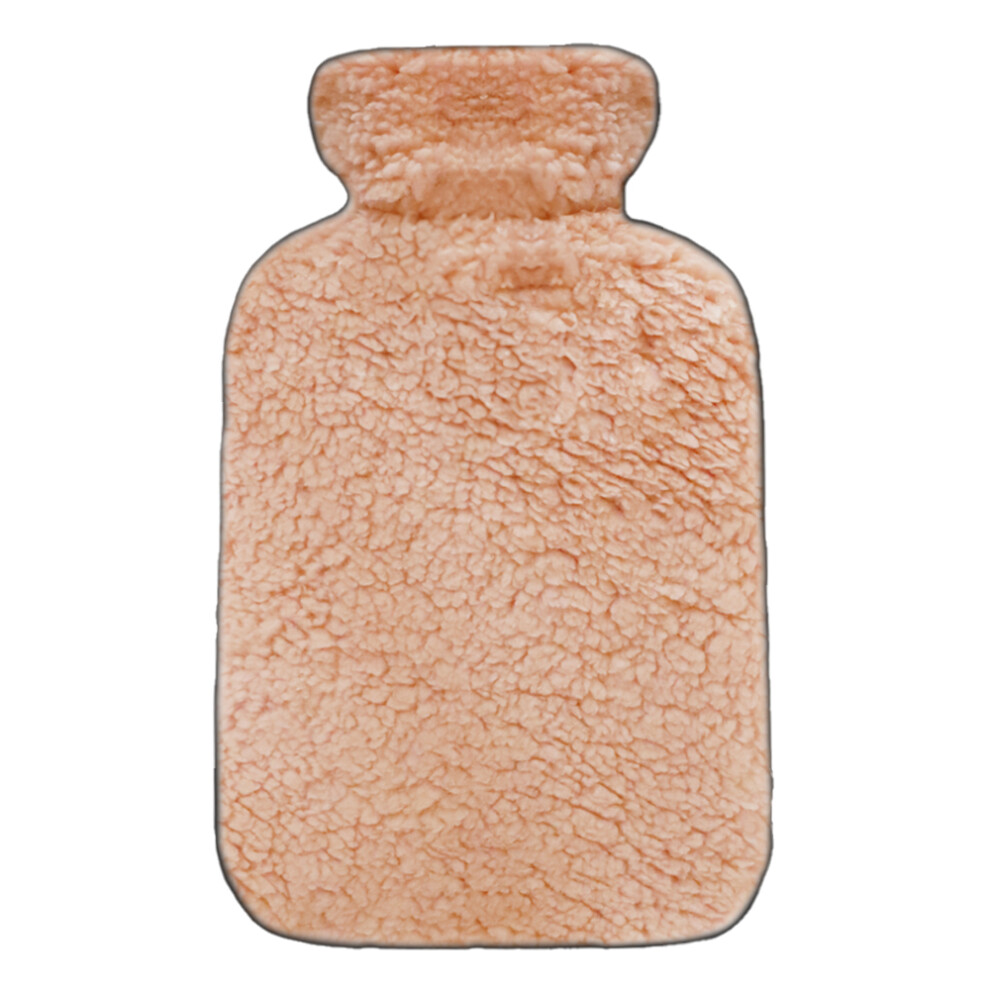 Hearth And Home Pink 2L Sherpa Hot Water Bottle And Cover In - Image 2