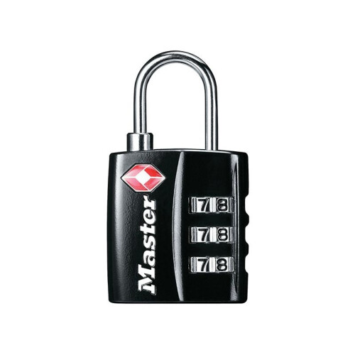 Master Lock Master Lock Tsa 3-digit Combination Black Finish 30mm Padlock