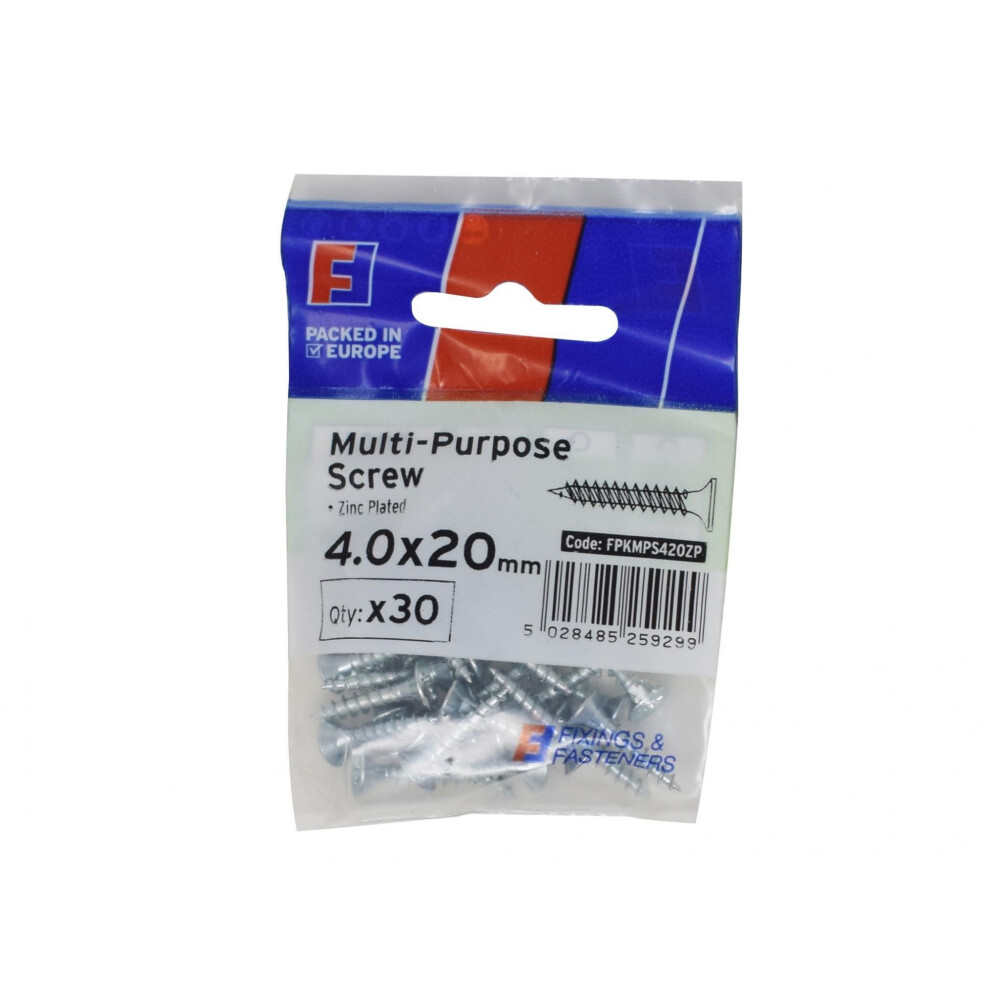 Forgefix Multi-Purpose Pozi Screw Csk St Zp Forgepack