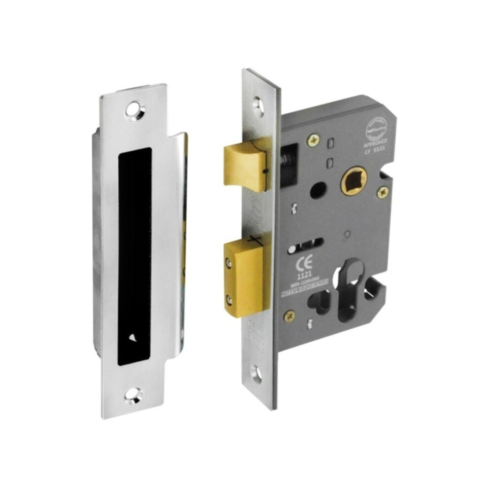 Securit Euro Nickel Plated Mortice Sash Lock 5063107000682