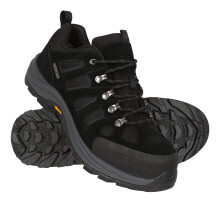 (13 UK, Jet Black) Mountain Warehouse Mens Vertex Extreme Vibram Walking Shoes