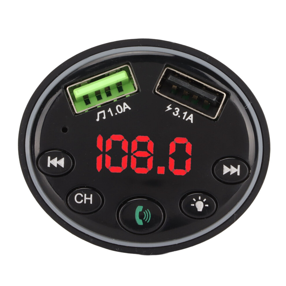 Car Bluetooth Fm Transmitter With Usb Charger, Led Display, 5V, 32Gb 7901390448867