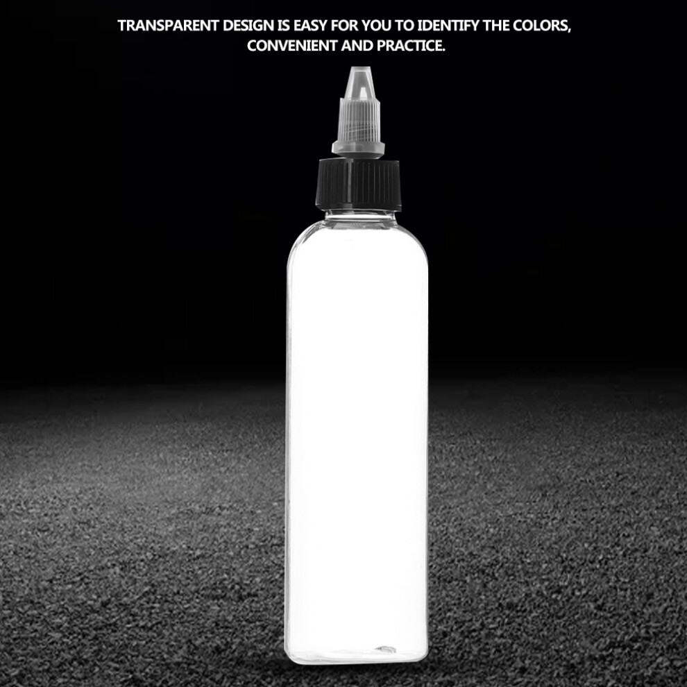 120ml Transparent Plastic Tattoo Ink Bottle - Durable & Sanitary Tool