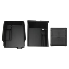Organizador de consola de fácil instalación para Tesla Model 3Y. Caja de almacenamiento para reposabrazos de plástico ABS de alta calidad.