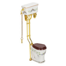 Hand-Crafted Details1: 12Scale Ceramic Bathroom Set Includes Toilet Bathtub Sink Mirror Brush, Fine Workmanship Miniature Props for Dollhouse Fairy
