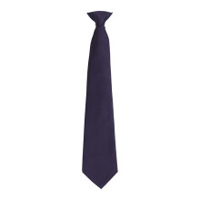 (One Size, Navy) Premier Mens Fashion ”Colours” Work Clip On Tie
