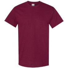 (5XL, Maroon) Gildan Mens Heavy Cotton Short-Sleeved T-Shirt