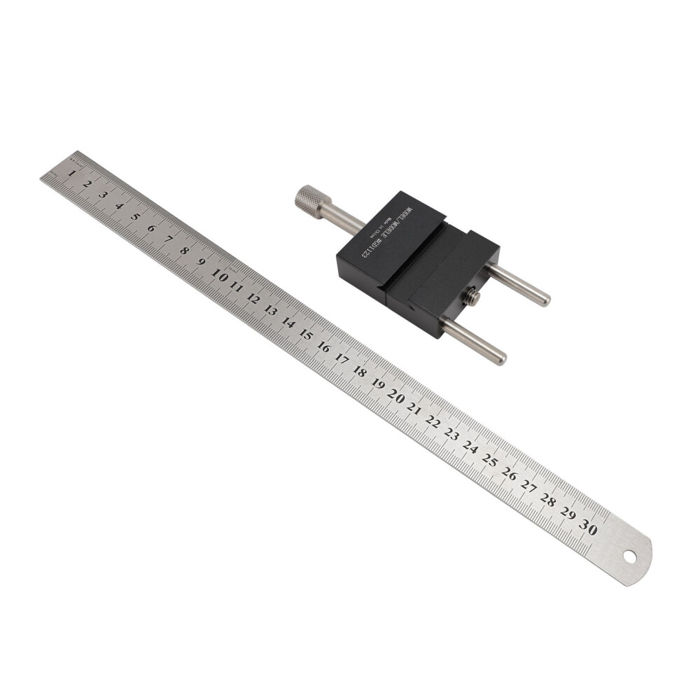 Woodworking Scriber Marking Line Ruler Gauge, Aluminum & Steel, 20-60Mm 9411384733872