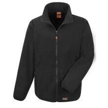 (M, Black) Result Work-Guard Mens Heavy Duty Microfleece Work Jacket