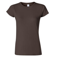 (3XL, Dark Chocolate) Gildan Ladies Soft Style Short Sleeve T-Shirt