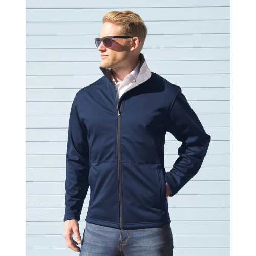Result (2XL, Navy Blue) Result Core Mens Soft Shell 3 Layer Waterproof Jacket 2