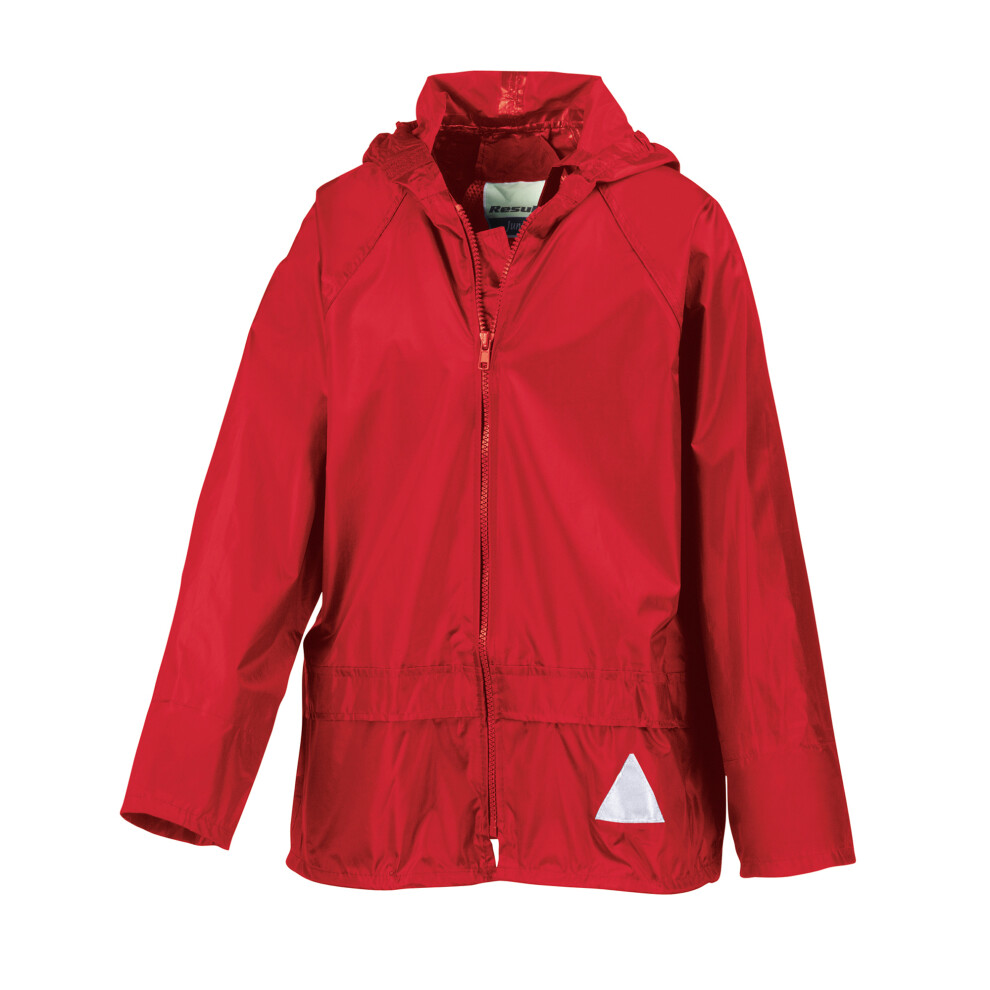 (S, Red) Result Childrens Unisex Heavyweight Waterproof Rain Suit (Jacket & Trouser Suit)