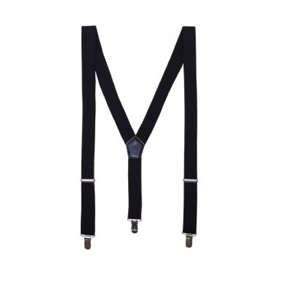 (One Size, Black) Premier Mens Clip On Braces