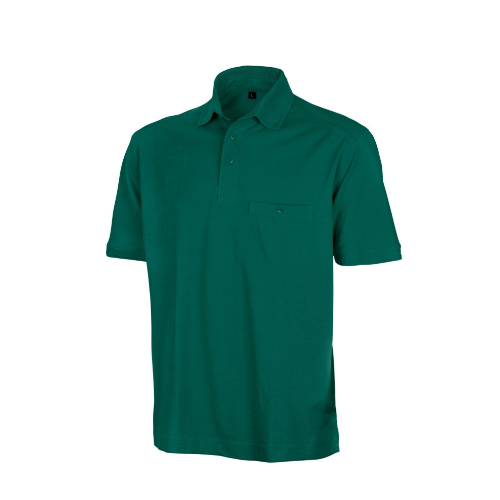 (2XL, Bottle Green) Result Mens Work-Guard Apex Short Sleeve Polo Shirt