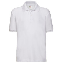 (7-8, White) Fruit Of The Loom Childrens/Kids Unisex 65/35 Pique Polo Shirt (Pack of 2)