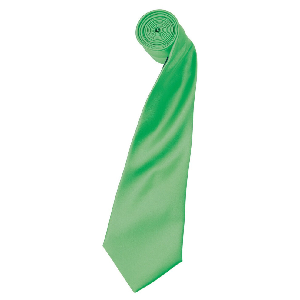 Premier (One Size, Apple Green) Unisex Adult Colours Satin Tie