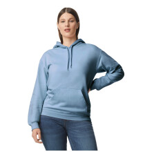 (XS, Stone Blue) Gildan Unisex Adult Softstyle Fleece Midweight Hoodie