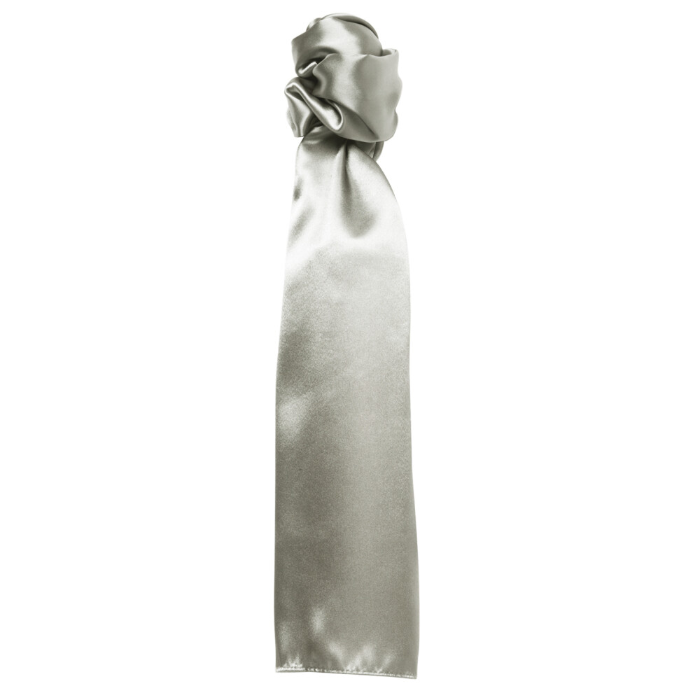 Premier (One Size, Silver) Scarf - Ladies/Womens Plain Business Scarf