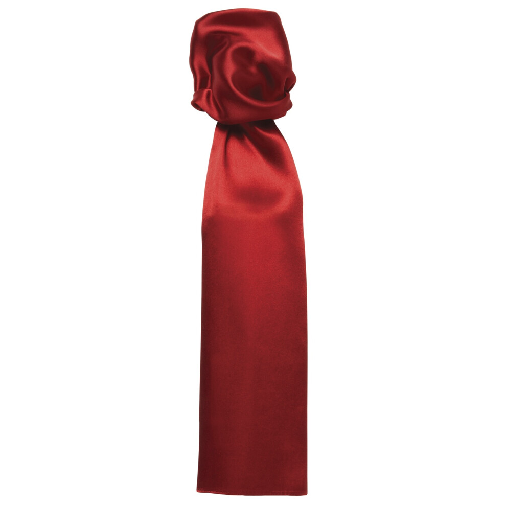 Premier (One Size, Red) Scarf - Ladies/Womens Plain Business Scarf