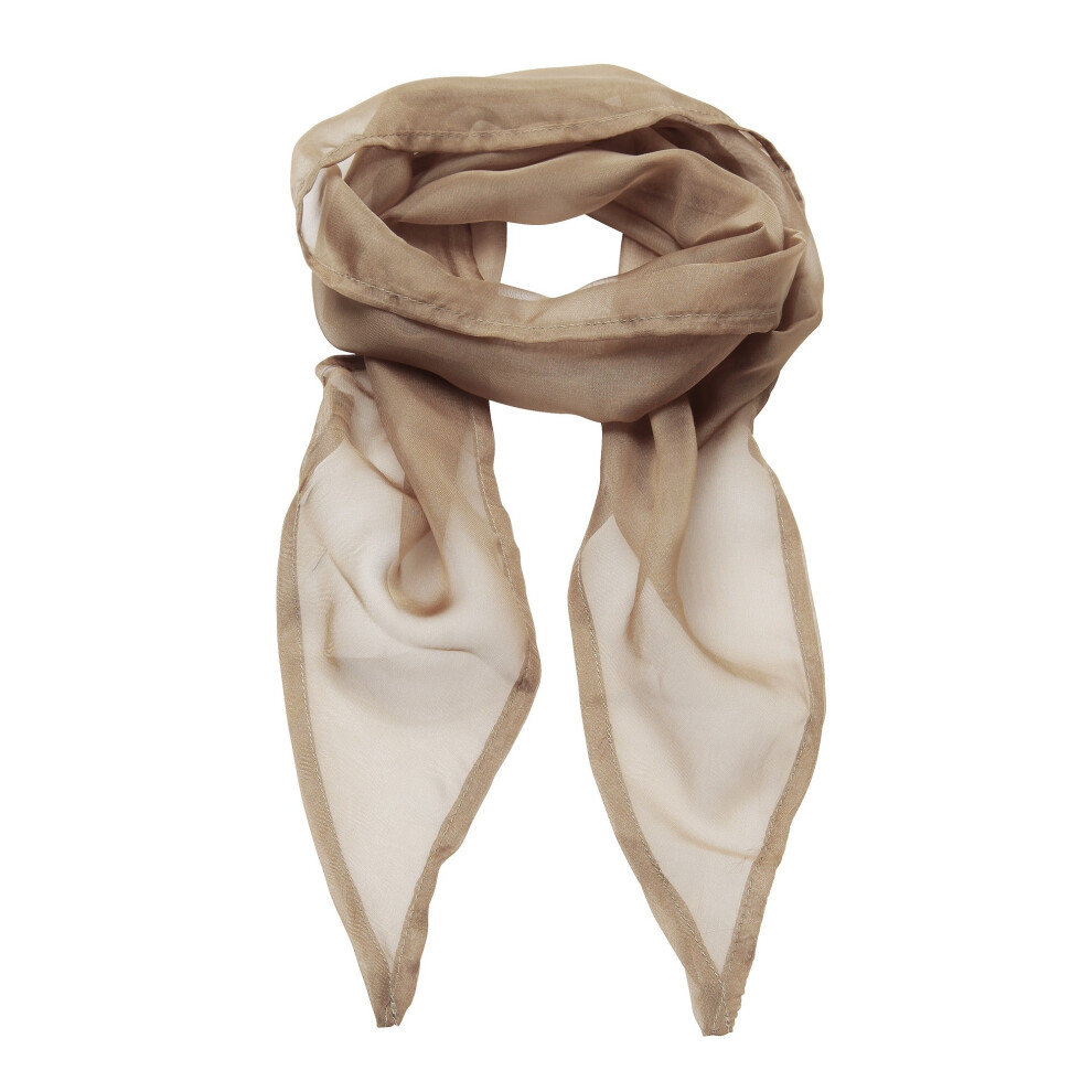 Premier (One Size, Khaki) Ladies/Womens Work Chiffon Formal Scarf