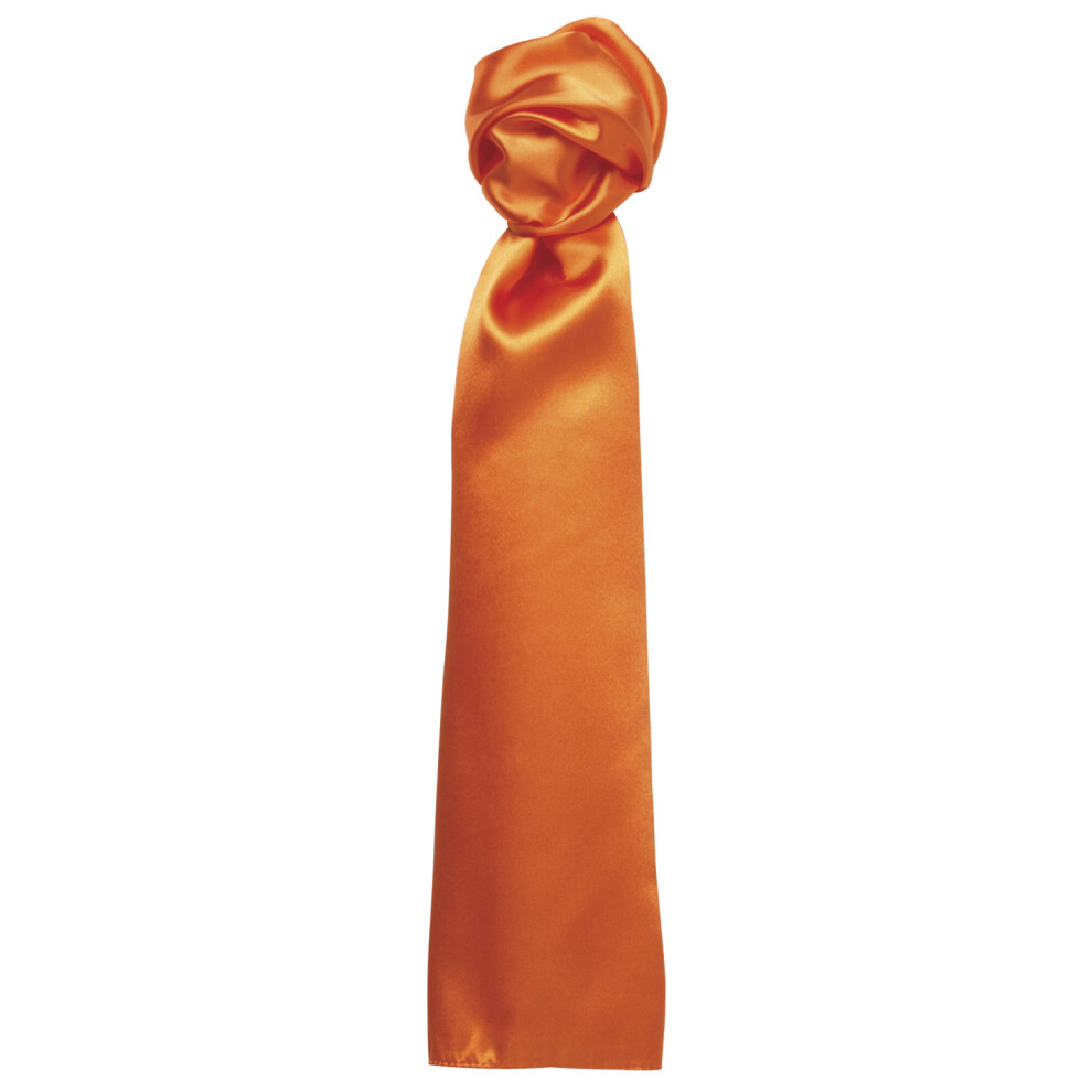 Premier (One Size, Orange) Scarf - Ladies/Womens Plain Business Scarf