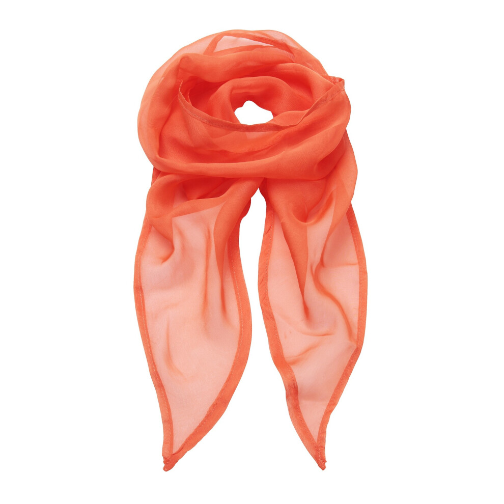 Premier (One Size, ) Ladies/Womens Work Chiffon Formal Scarf Orange