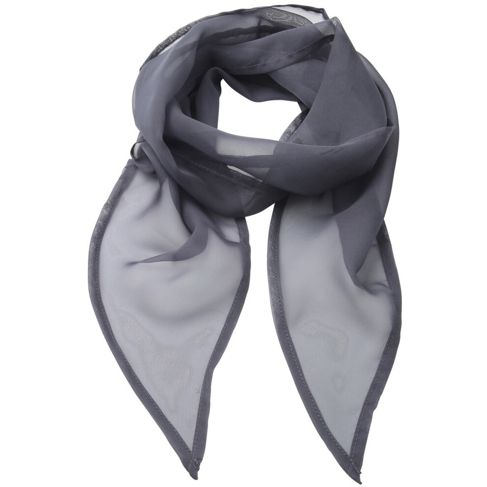 Premier (One Size, Steel) Ladies/Womens Work Chiffon Formal Scarf