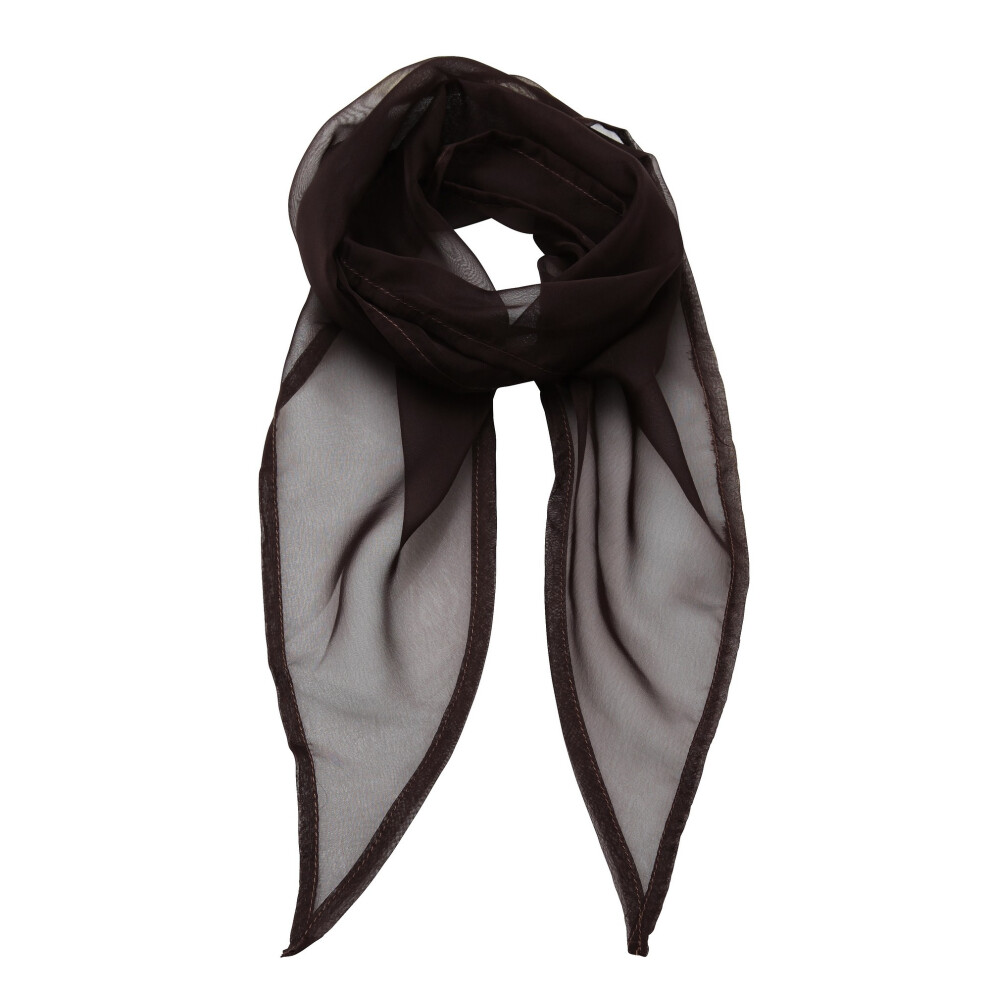 Premier (One Size, ) Ladies/Womens Work Chiffon Formal Scarf Brown