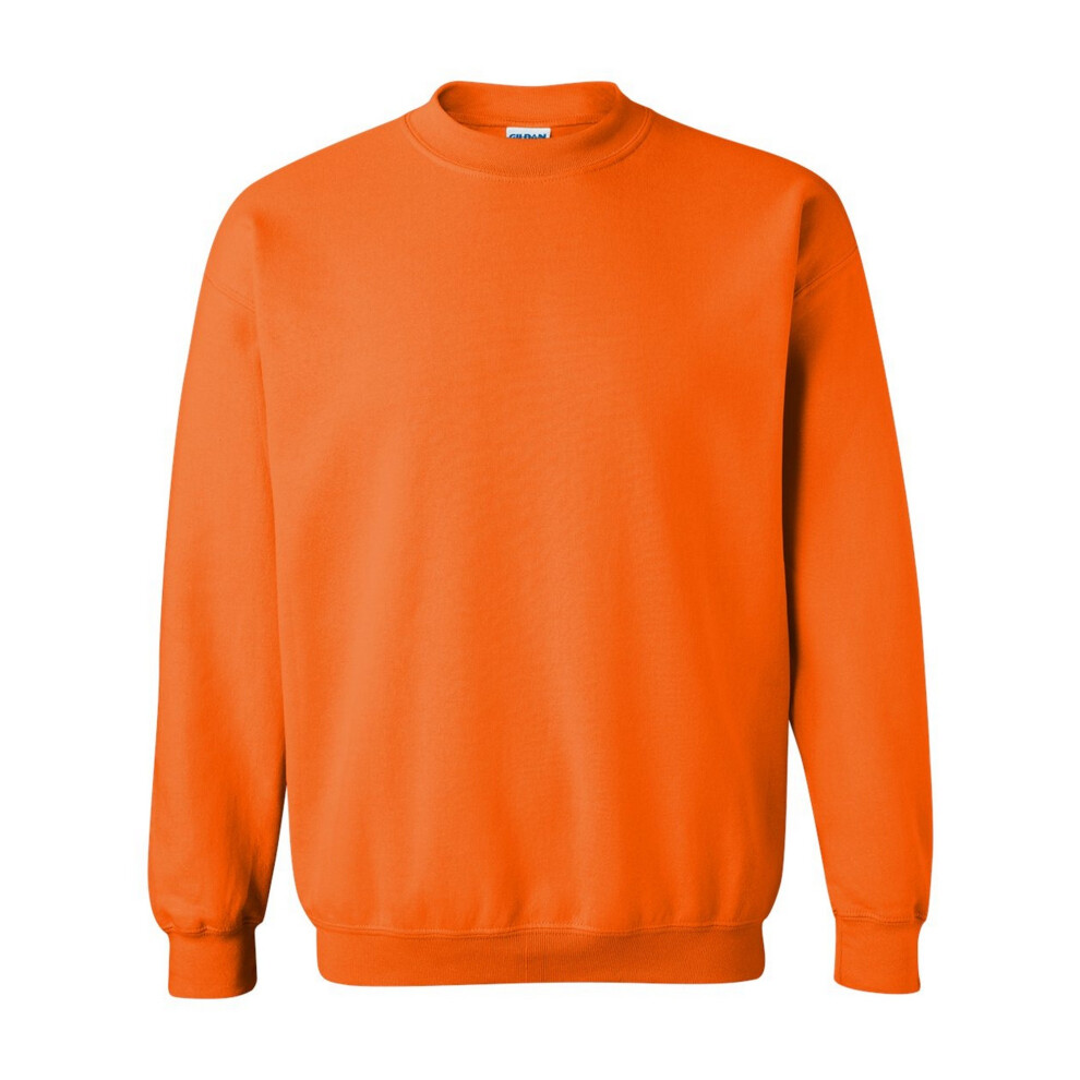Gildan (3Xl, Safety ) Heavy Blend Unisex Adult Crewneck Sweatshirt Orange
