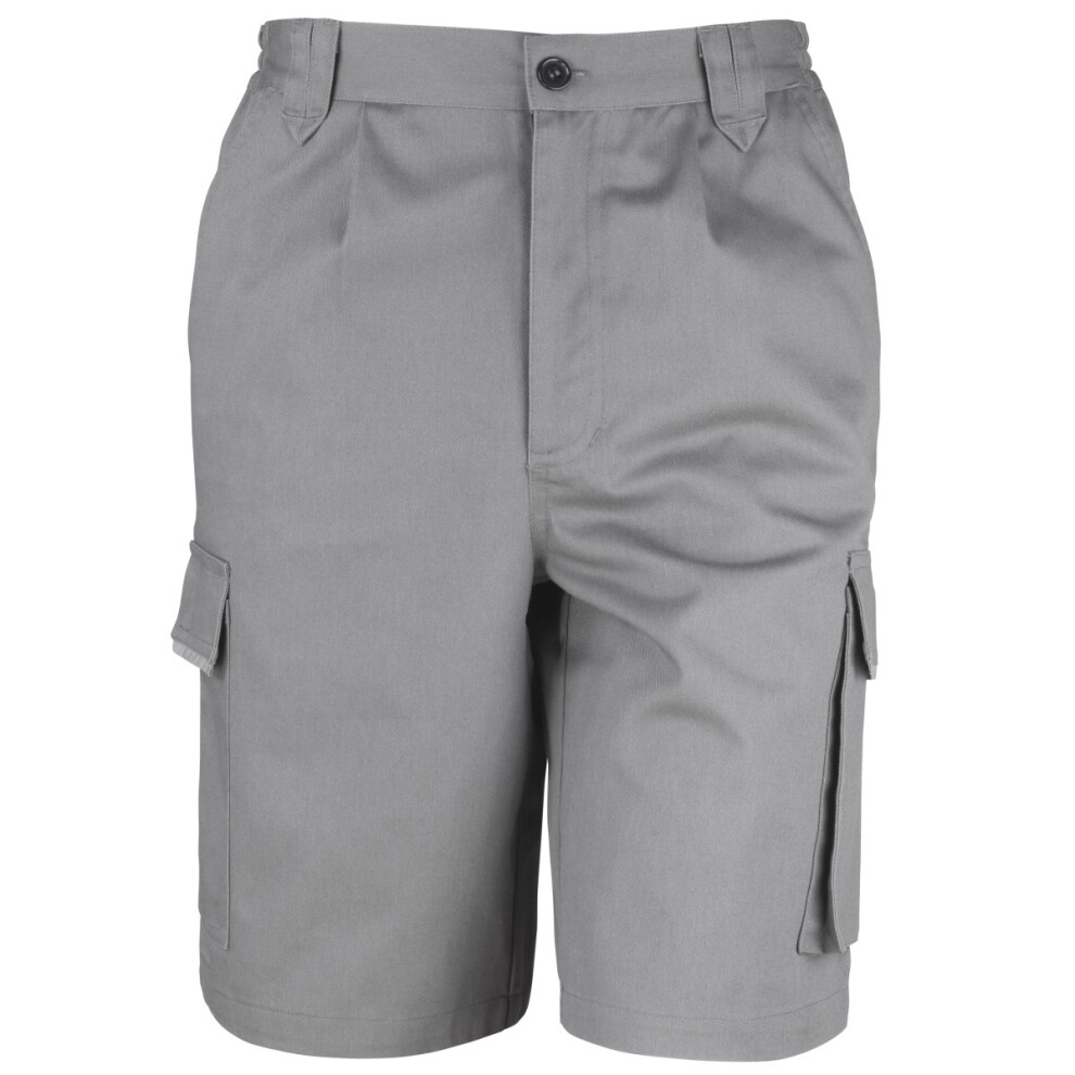 (S, Grey) Result Unisex Work-Guard Action Shorts / Workwear