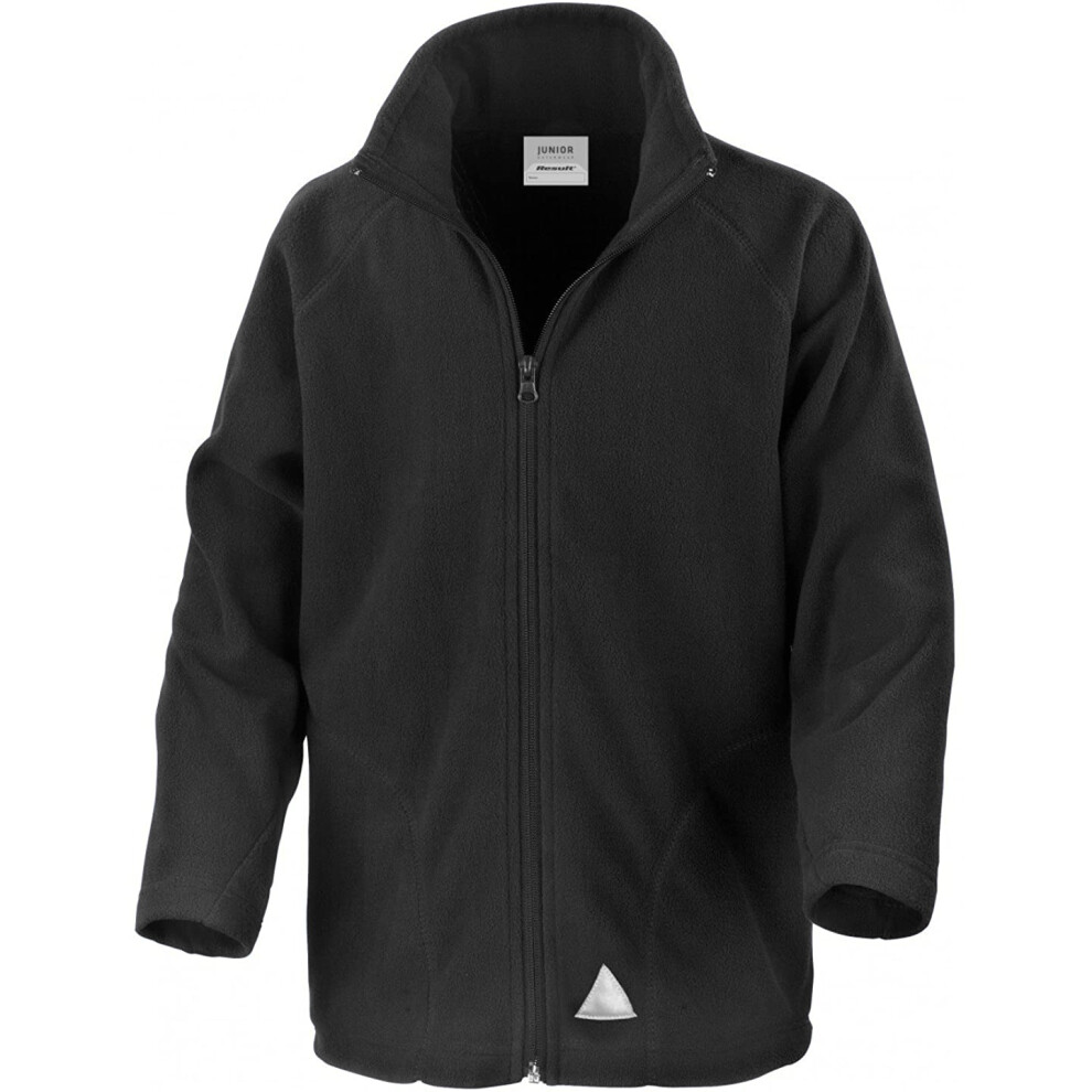 Result (L, Black) Core Childrens/Kids Micron Fleece Jacket
