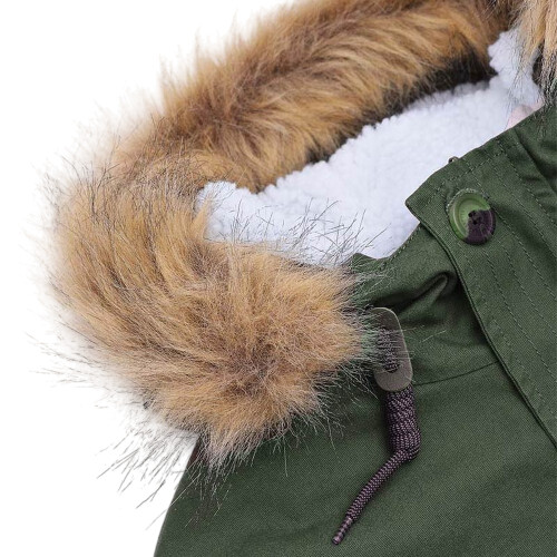 Lambretta (L, Khaki Green) Lambretta Mens Sherpa Lined Parka 2