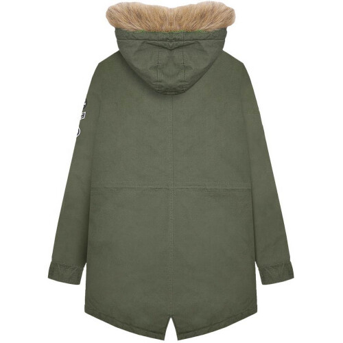Lambretta (L, Khaki Green) Lambretta Mens Sherpa Lined Parka 1