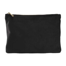 (S, Black Onyx) Bagbase Plain Velvet Accessory Bag