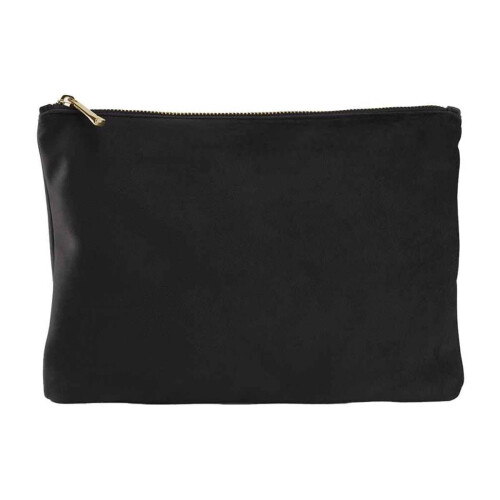 BagBase (S, Black Onyx) Bagbase Plain Velvet Accessory Bag