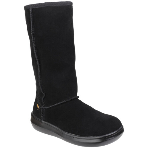 ROCKET DOG (5 UK, Black) Rocket Dog Sugardaddy Womens/Ladies Leather Pull On Boot 1