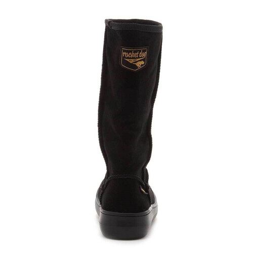 ROCKET DOG (5 UK, Black) Rocket Dog Sugardaddy Womens/Ladies Leather Pull On Boot 2