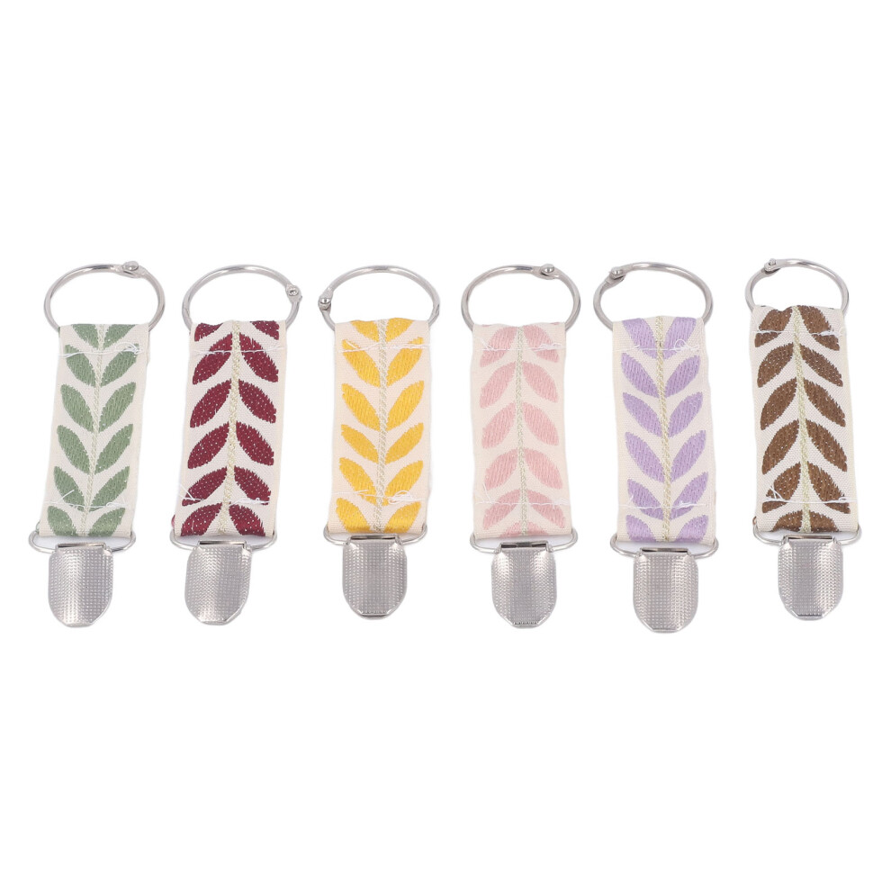 Pacifier Retaining Clip Universal Compatibility Durable Fabric Safe For Infants Non Toxic Easy Fastening Keeps Pacifier Accessible Sensory Features