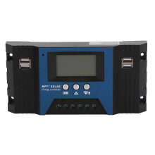 Regolatore solare a parametri regolabili Display LCD MPPT Uscita USB Controllo di carica PWM Circuito anti-riflusso Dual MOS ad alta efficienza