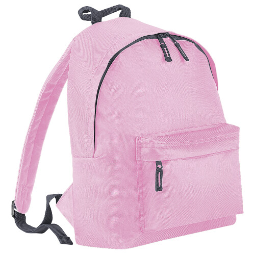 BagBase (One Size, Classic Pink/Graphite) Bagbase Fashion Backpack / Rucksack (18 Litres)