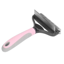 Dematting Comb for Pets, Dual Function Pet Grooming Brush with Deshedding Capabilities, Undercoat Rake Suitable for Long Haired Cats and Small Dog