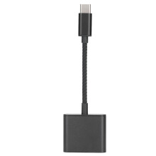 Audio-compatibele Type-C-poortadapter Brede compatibiliteit Snel opladen Knoopvrij ontwerp Compact draagbaar ontwerp Type-C naar 3,5 mm