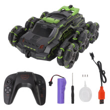 Carro RC de alta tecnologia com efeitos musicais dinâmicos e controle por gestos sensível, sinal estável de 2,4 GHz garantindo operação remota