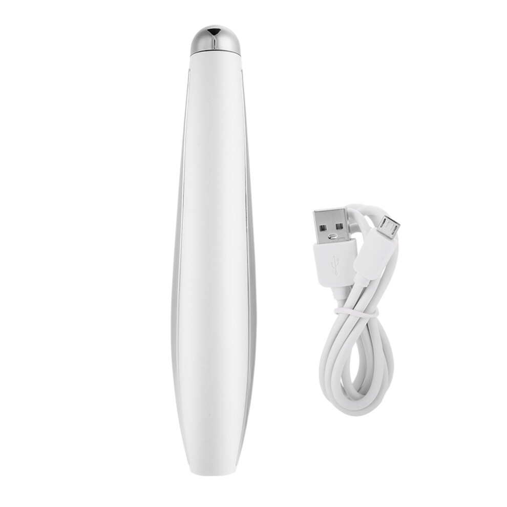 Red Collagen Regeneration Eye Massager Wand With Mode Vibration Massage, Heat Therapy Fine Lines Remover Blood Circulation Promoter Negative Ion