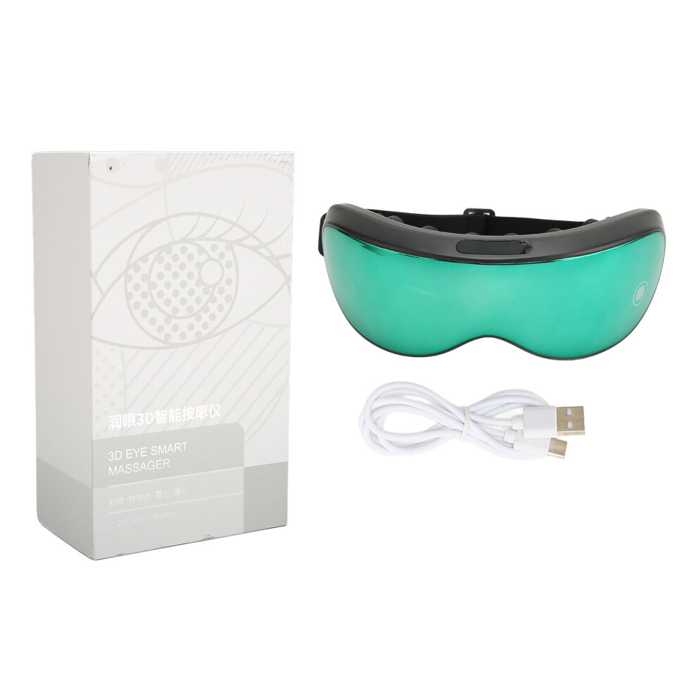 Foldable Eye Massager With Heat And Vibration, Heated Eye Mask Massager For Migraines Relieves Brain Fatigue Promotes Circulation Micro Current