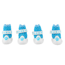 Hondenschoenen voor de zomer: ademend mesh met antislipzool, pootbeschermers, duurzame hondenschoentjes voor hete stoep, verstelbare band,